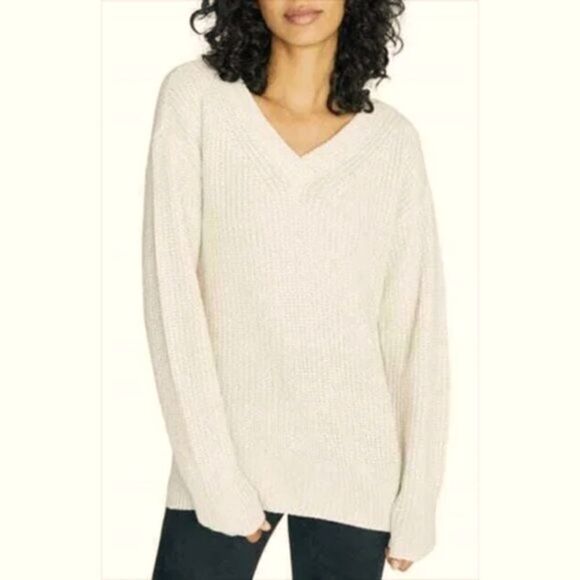 🔆 SANCTUARY 🔆Austin Shaker Stitch Long Length Sweater - [size Medium, Ivory] - Picture 1 of 10
